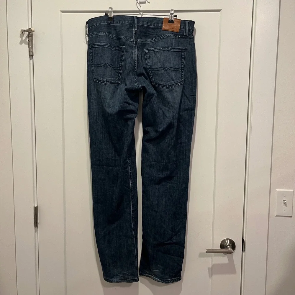 Lucky Brand 221 Straight Leg Mens Jeans Dark Wash Denim 34 x 32
